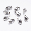 316 Surgical Stainless Steel Lobster Claw Clasps 316-FL12A-1