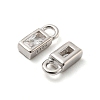 Real Platinum Plated Rhodium Plated 925 Sterling Silver Charms STER-K176-03E-P-3