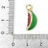 Brass Enamel Pendants KK-L231-19G-3
