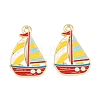 Alloy Enamel Pendants FIND-E057-01G-1
