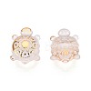 Transparent ABS Plastic Beads TACR-T028-77A-1