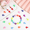 400Pcs Spray Painted Acrylic Beads ACRP-PA0001-05-4