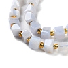 Natural Blue Lace Agate Beads Strands G-NH0036-01-4