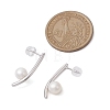 Natural Pearl Ear Studs EJEW-P286-15P-3