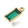 304 Stainless Steel Rhinestone Pendants STAS-Z125-12C-G-2