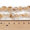 Natural Yellow Lodolite Quartz Beads Strands G-P497-01E-39B-5