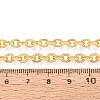 Brass Textured Cable Chains CHC-T018-29G-3