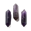 Natural Amethyst Double Terminal Pointed Beads G-A231-01F-1