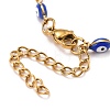 Enamel Horse Eye Link Chains Bracelet BJEW-P271-05G-01-3