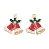 Christmas Alloy Enamel Pendants X-FIND-I067-02KCG-04B-1