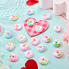 20Pcs Opaque Resin Decoden Cabochons RESI-TA0005-33-5