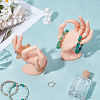 2Pcs Plastic Mannequin Hand Jewelry Display Holder Stands RDIS-UN0001-02A-4