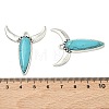 Bohemian Synthetic Turquoise Cattle Pendants FIND-Z112-01AS-03-3