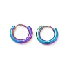 202 Stainless Steel Huggie Hoop Earrings EJEW-F111A-12mm-RC-4