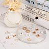 16Pcs 16 Style Brass Pendant Cabochon Settings & Cabochon Connector Settings FIND-BY0001-13-7