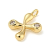 Rack Plating Brass Micro Pave Cubic Zirconia Pendants KK-A200-24G-X-2