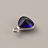 Faceted Glass Pendants GLAA-WH0030-13P-09-2