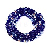 Electroplate Transparent Glass Beads Strands EGLA-Q132-4MM-A15-2