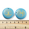 Dyed Synthetic Turquoise Carved Pendants G-H007-06H-3