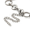 304 Stainless Steel Ring Link Chains Bracelets for Men & Women BJEW-D042-13P-3