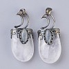 Natural Quartz Crystal Pendants G-F639-09G-1