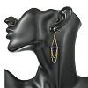 Rondelle 304 Stainless Steel & Glass Beaded Layered Necklace and Earring Set Set for Women SJEW-JS01384-01-2