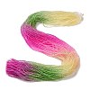 Transparent Gradient Color Glass Beads Strands GLAA-G101-2mm-09-2