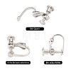 Brass Screw On Clip-on Earring Findings LS-KK-L164-02P-3