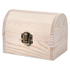 Wood Treasure Chest Storage Boxes with Hinged Lid and Metal Clasps AJEW-GF0014-35A-7