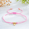 Brass Cross Charm Bracelets ZM9789-4-1