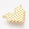 Brass Micro Pave Cubic Zirconia Pendants ZIRC-S061-122-3