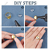 DIY Flat Round Adjustable Ring Making Kit DIY-SC0019-87-4