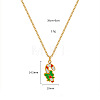 Christmas 304 Stainless Steel Enamel Pendant Necklaces FS-WGDAA96-07-1