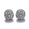 Hollow 925 Sterling Silver European Beads OPDL-L017-037TAS-1