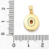 Brass Micro Pave Cubic Zirconia Pendents KK-M303-02G-04-3