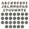 Initial Letter A~Z Alphabet Alloy Enamel Charms ENAM-TA0003-58-4