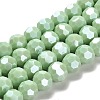 Electroplate Opaque Glass Beads Strands LS-EGLA-A035-P10mm-A14-1