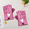 1 Pair Imitation Leather Fingerless Gloves AJEW-CL0004-95A-4