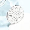 304 Stainless Steel Cuff Open Rings for Women RJEW-C162-01B-P-1