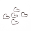 Non-Tarnish 201 Stainless Steel Linking Rings X-STAS-R111-LA105-01-3