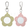 2Pcs 2 Colors PU Leather Pendant Decorations HJEW-CL0001-16B-7