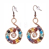 Gemstone Dangle Earrings EJEW-JE04906-01-1