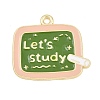 Back to School Alloy Enamel Pendants FIND-E054-02B-1