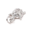 Brass Micro Pave Cubic Zirconia Charms KK-C012-30P-3