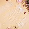 Cloth Bride Long Mesh Gloves & Acetate Hair Barrettes Kits AJEW-DR0002-62-4