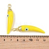 Handmade Evil Eye Lampwork Pendants LAMP-F031-01G-07-3