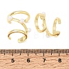 Brass ABS Plastic Pearl Cuff Earrings for Women PL-CBA43D6-02G-5