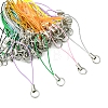 100Pcs Polyester Cord Mobile Straps MOBA-FS0001-02I-6
