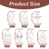  Jewelry 14Pcs 7 Style Stainless Steel Pendants STAS-PJ0001-46-3