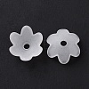 6-Petal Transparent Acrylic Bead Caps OACR-A017-10-2